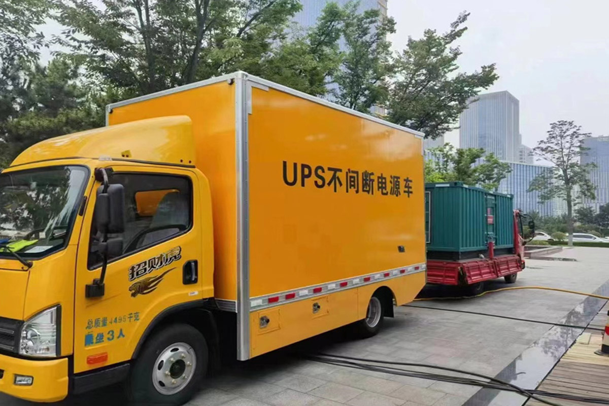 永靖发电机租赁施工现场