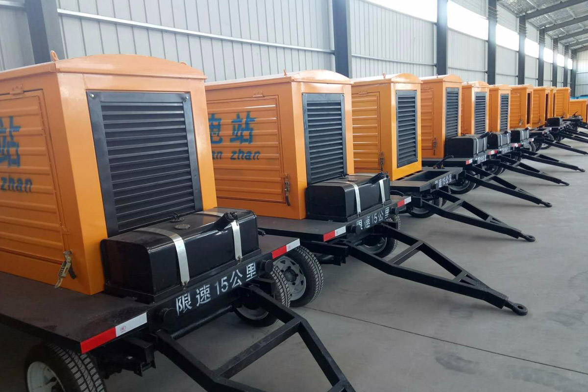 永靖发电机租赁施工现场